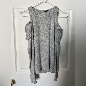 Aeropostale cold shoulder sweater top size M